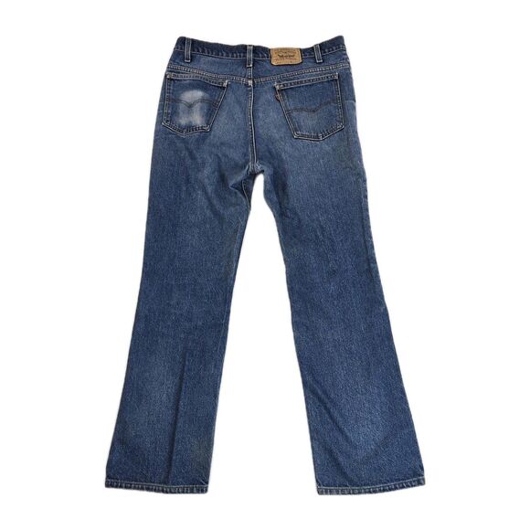 Vintage Levis 517 Jeans Mens 38x32 Denim Bootcut Orange Tab Made in USA 80s - Picture 2 of 16